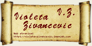Violeta Živančević vizit kartica